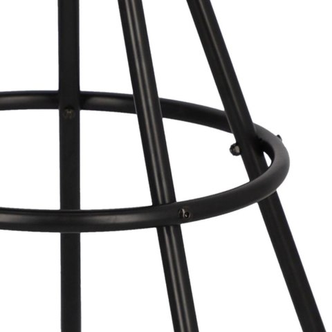 HOKER CZARNY VORTEX, LOFT, DO KUCHNI, WYSPY, STOŁEK BAROWY, EKOSKÓRA, 78 CM