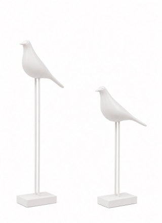 Zestaw 2 dekoracji SHP BIRDY biała