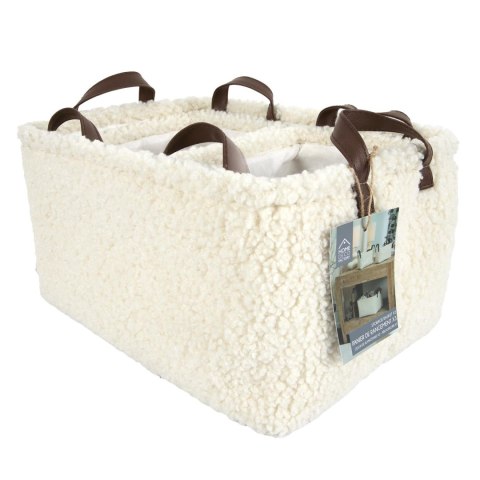 Zestaw 3 koszy Boucle kremowe ( Rozmiar: uniwersalny )