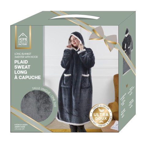 Bluza długa/ snuddie szara ( Rozmiar: uniwersalny )