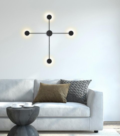 MOOSEE zestaw 2 lamp ściennych SHADOW 4 CLOSE czarny