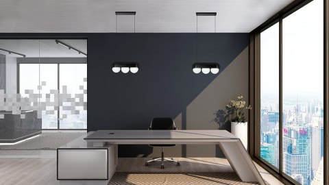 MOOSEE zestaw 2 lamp wiszących DROPS 3 czarny