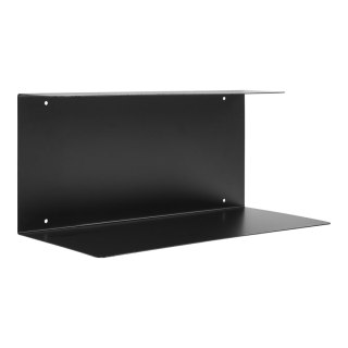Półka ścienna Lille czarna metalowa do salonu 40 cm ( Rozmiar: uniwersalny )