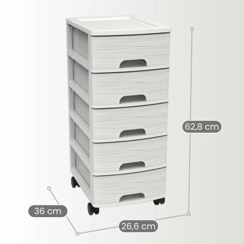 REGAŁ MODUŁOWY MODULARE, 3 SZUFLADY A4, BIAŁY, ORGANIZER BIURKO, KOMODA