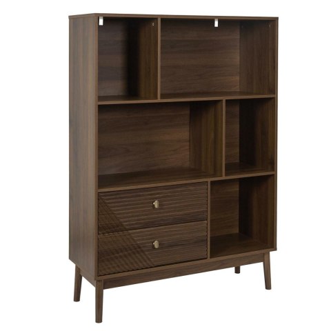 REGAŁ NA KSIĄŻKI NOCELLO, DO SALONU, BIUROWY, PÓŁKA, LOFT, OTWARTY, 100 CM