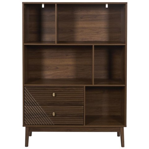 REGAŁ NA KSIĄŻKI NOCELLO, DO SALONU, BIUROWY, PÓŁKA, LOFT, OTWARTY, 100 CM