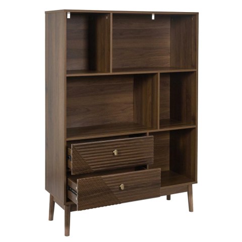 REGAŁ NA KSIĄŻKI NOCELLO, DO SALONU, BIUROWY, PÓŁKA, LOFT, OTWARTY, 100 CM