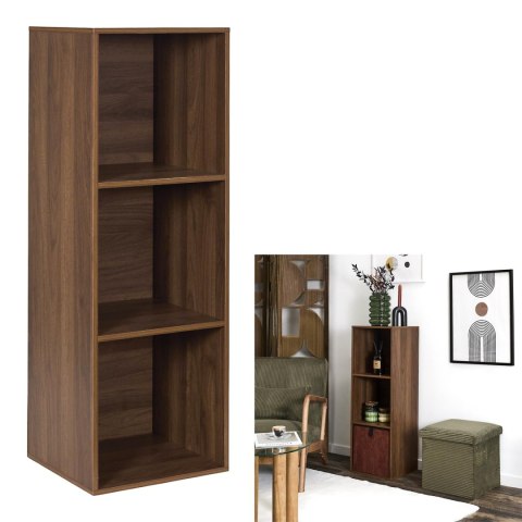 REGAŁ NA KSIĄŻKI NOCELLO, OTWARTY, DO SALONU, BIUROWY, SEGREGATORY, 98 CM