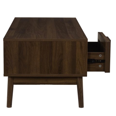 STOLIK KAWOWY ŁAWA BELLAGIO, DO SALONU, LOFT, Z SZUFLADĄ, 100 CM, ORZECH