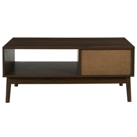 STOLIK KAWOWY ŁAWA BELLAGIO, DO SALONU, LOFT, Z SZUFLADĄ, 100 CM, ORZECH