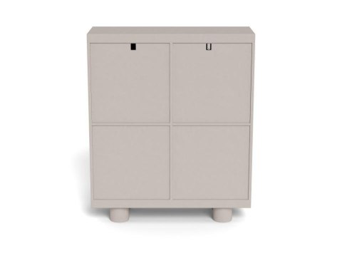 Szafka Magee nowoczesna szara 4-drzwiowa do salonu 100 cm ( Rozmiar: uniwersalny )