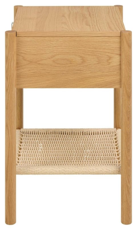 Szafka nocna Monfort dębowa z szufladą i półką boho 44 cm ( Rozmiar: uniwersalny )