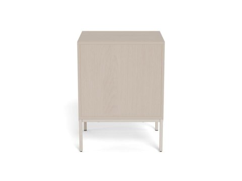 Szafka nocna do sypialni Palmdale szara z 2 szufladami 46 cm ( Rozmiar: uniwersalny )