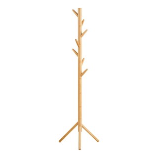 Wanaka bambusowy wieszak stojący na ubrania do przedpokoju 163 cm ( Rozmiar: uniwersalny )