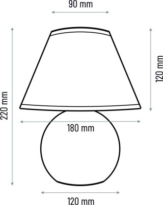 Lampa stołowa Kula buk naturalny