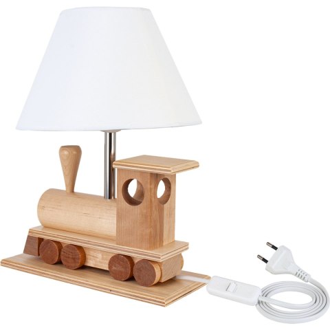 Lampa stołowa Lokomotywa drewniana