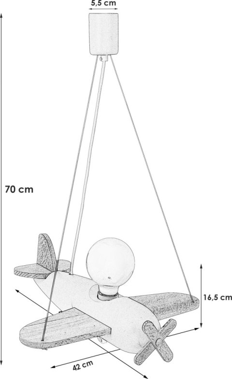 Lampa wisząca Clipper granatowo-srebrny