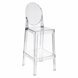 Stołek barowy Viki transparentny 75cm ( Rozmiar: uniwersalny )