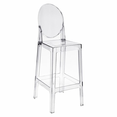 Stołek barowy Viki transparentny 75cm ( Rozmiar: uniwersalny )