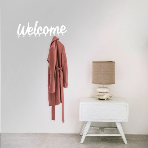 Wieszak ścienny Welcome biały ( Rozmiar: uniwersalny )