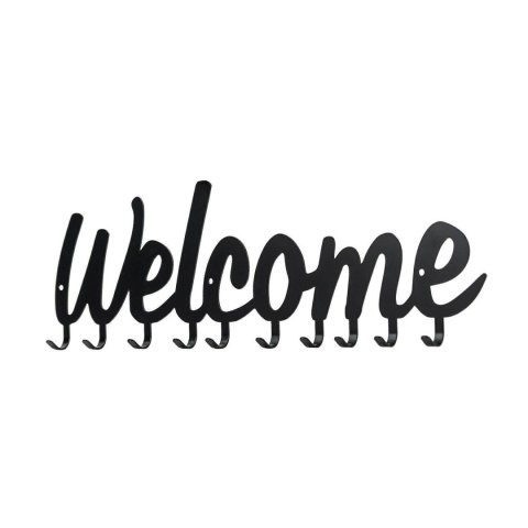 Wieszak ścienny Welcome czarny ( Rozmiar: uniwersalny )