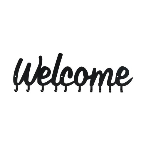 Wieszak ścienny Welcome czarny ( Rozmiar: uniwersalny )