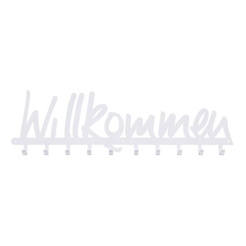 Wieszak ścienny Willkommen biały ( Rozmiar: uniwersalny )