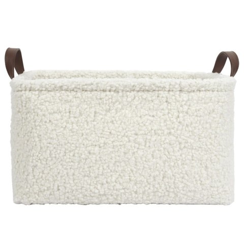 ZESTAW 3 KOSZY BOUCLE VOLT, KREMOWE, PRZECHOWYWANIE, SALON, DEKORACYJNE