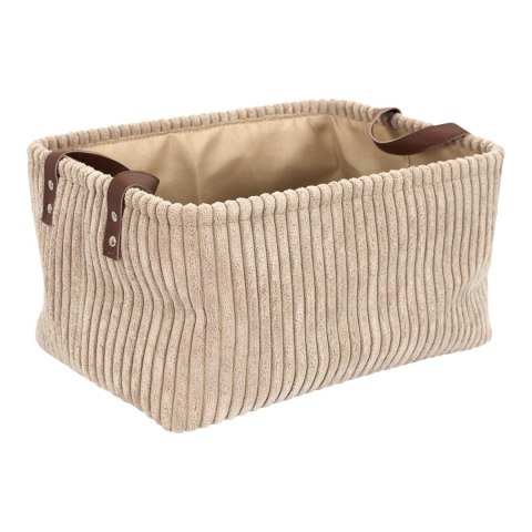 Zestaw 3 koszy Sztruks taupe ( Rozmiar: uniwersalny )