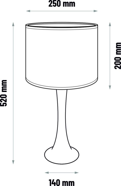 Lampa stołowa BEAVIS - biała
