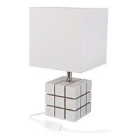 LAMPA NOCNA STOŁOWA DREWNIANA VOXEL, DĘBOWA, LOFT, DO SYPIALNI, SALON, E27