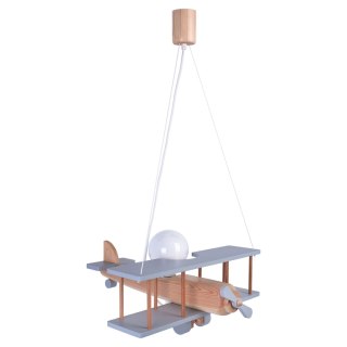 Lampa wisząca Samolot duży szaro-naturalny