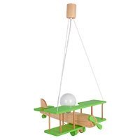 Lampa wisząca Samolot duży zielono-naturalny