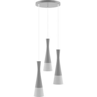 Lampa wisząca szara Vegas2 3pł (plafon)