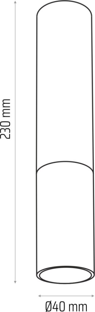 Madera2 klosz spot 23 cm dąb