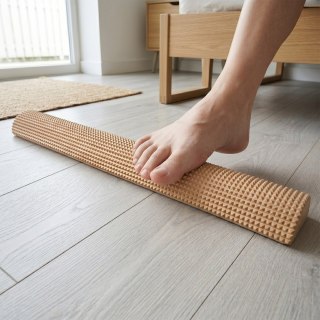 Jesionowy półwałek ryflowany 50 cm