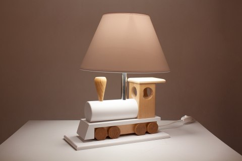 Lampa stołowa Lokomotywa biała