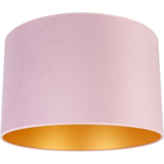 LAMPA WISZĄCA LAGOM, ABAŻUR WELUROWY, PUDROWY RÓŻ, DREWNO, E27, NOWOCZESNA