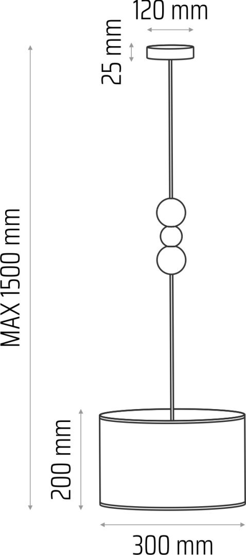 Lampa wisząca Bolla fi30 butelkowa zieleń
