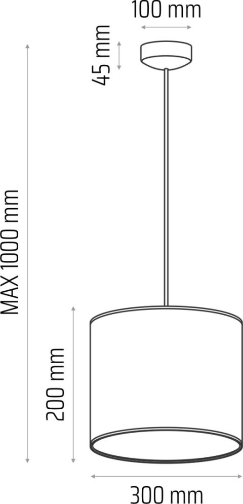 Lampa wisząca CLASSIC fi 30 szara