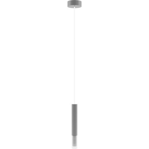 Lampa wisząca Madera2 Hexa 1 pł klosz szary