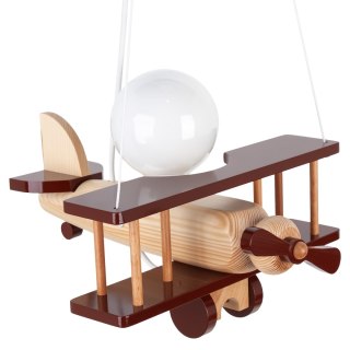 Lampa wisząca Samolot mały - naturalno-brązowy
