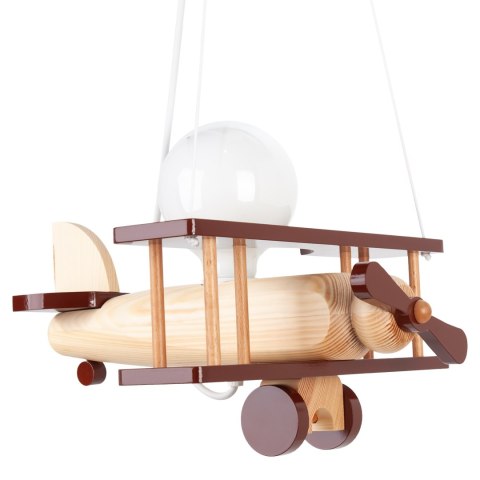Lampa wisząca Samolot mały - naturalno-brązowy