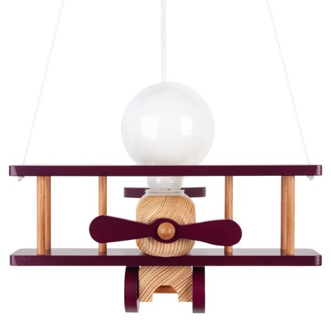 Lampa wisząca Samolot mały - naturalno-fioletowy