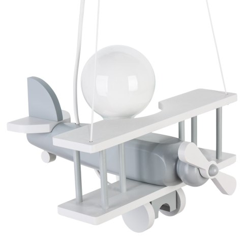 Lampa wisząca Samolot mały - szaro-biały