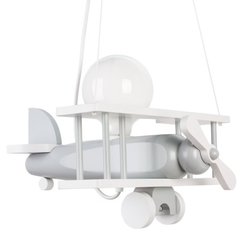 Lampa wisząca Samolot mały - szaro-biały
