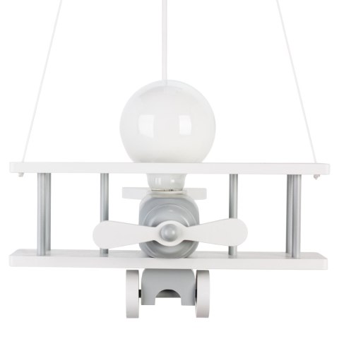 Lampa wisząca Samolot mały - szaro-biały