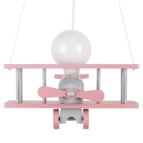 Lampa wisząca Samolot mały - szaro-różowy
