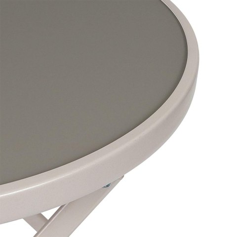 STOLIK KAWOWY OKRĄGŁY PORTICO, 60 CM, LOFT, CZARNY, STÓŁ, ROZKŁADANA LAWA