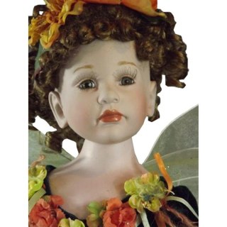 Ceramiczny Elf Ręcznie Malowany Wysokość 60 cm - Kolor Zielono-Rudy